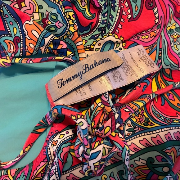 Tommy Bahama Multicolor Paisley Swimsuit - Picture 3 of 8